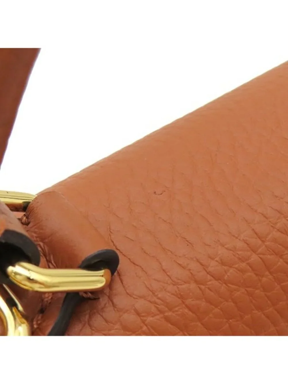 Louis Vuitton 2-Way Bag Twist One Handle PM Leather Taurillon Caramel Blue